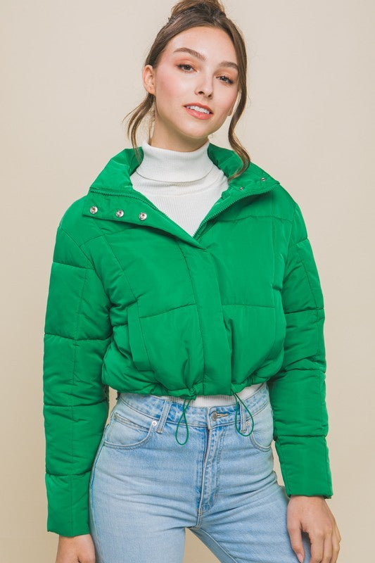 Zipper Puffer Jacket