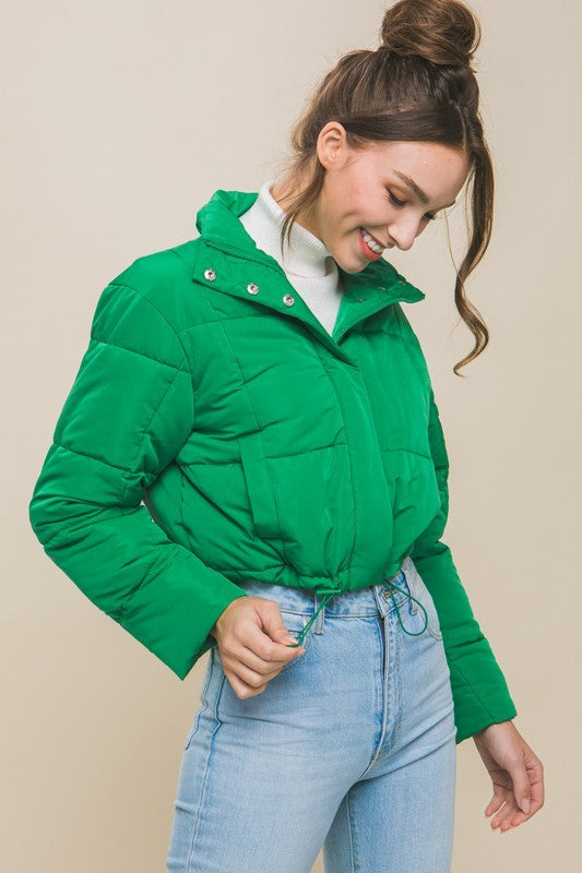 Zipper Puffer Jacket