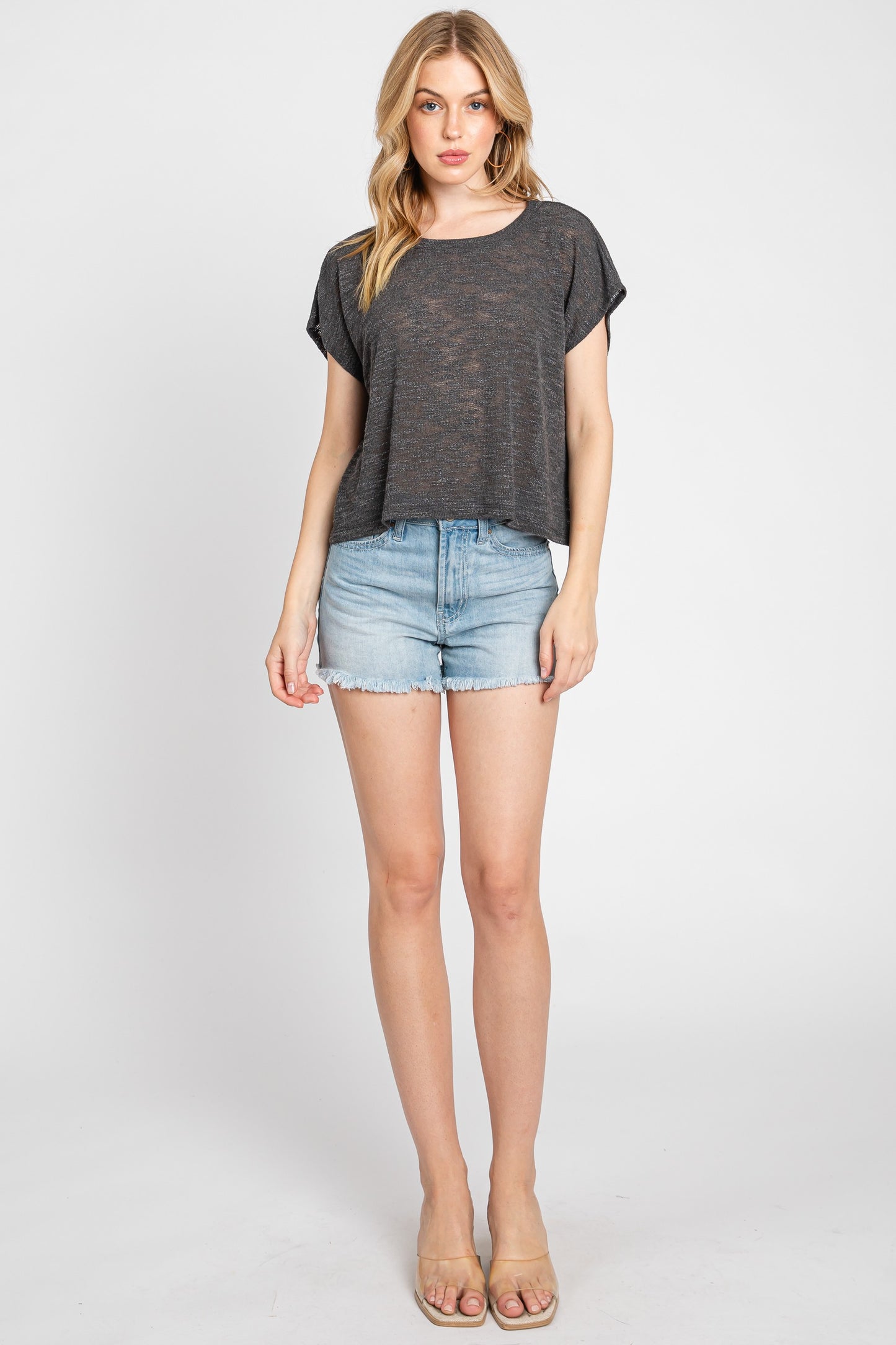 Round Neck Boxy Tee