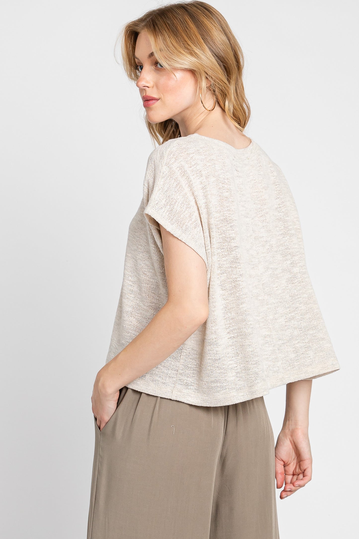 Round Neck Boxy Tee