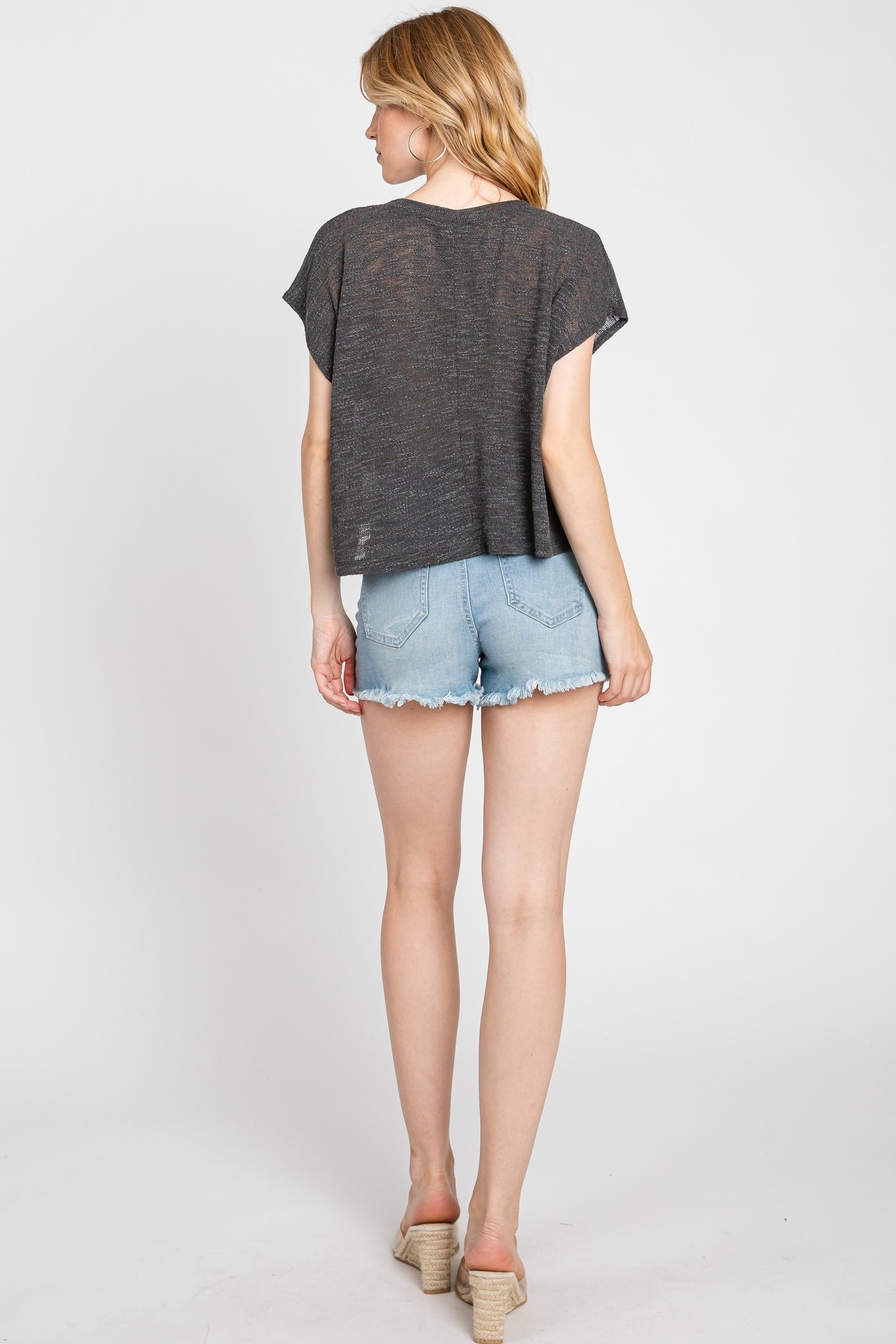 Round Neck Boxy Tee