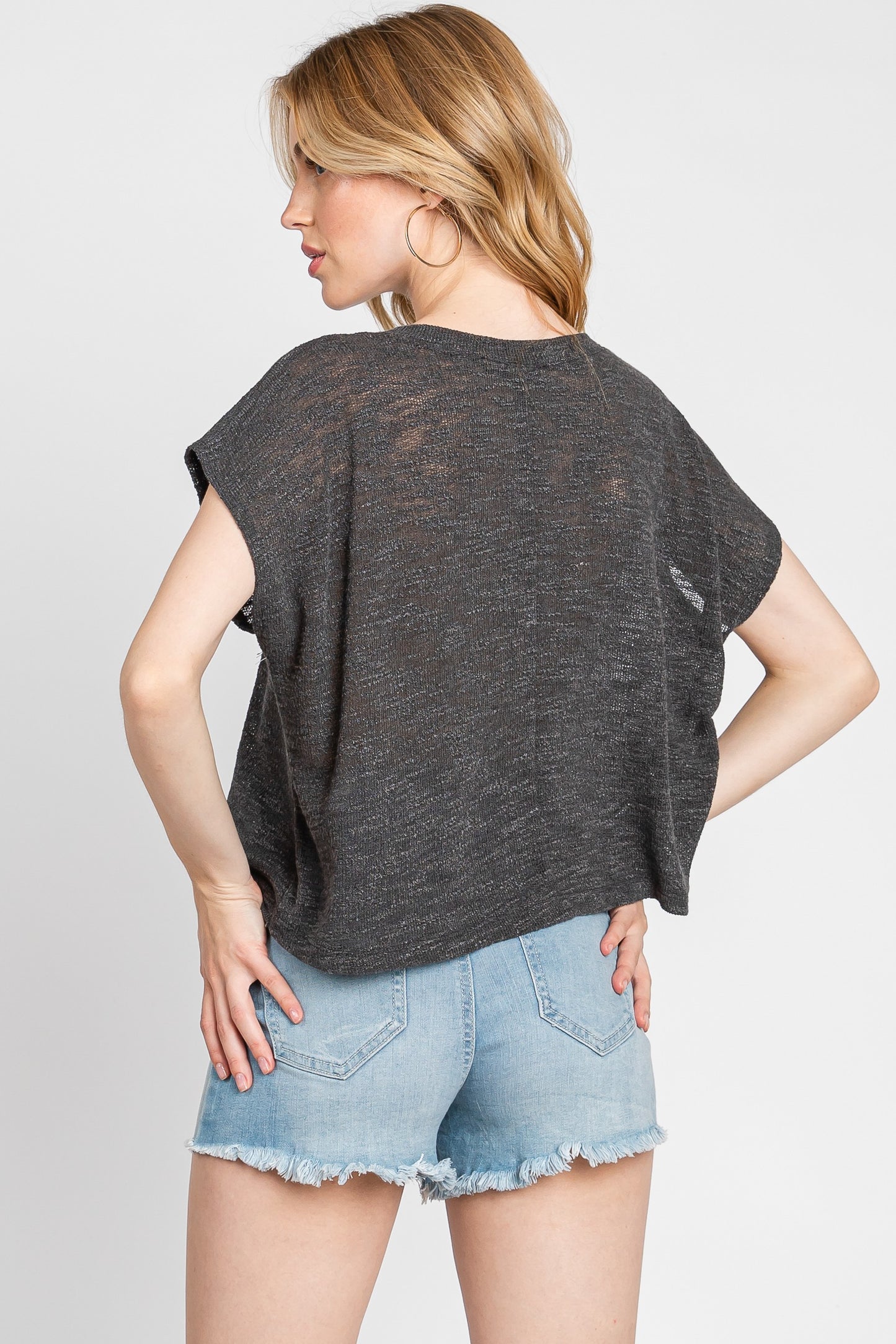 Round Neck Boxy Tee