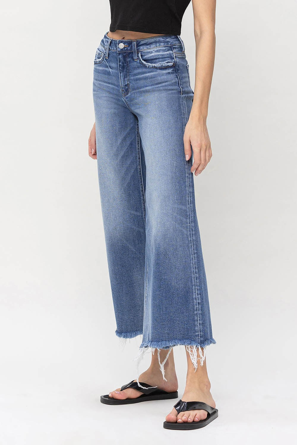 Crop Wide Leg Jeans