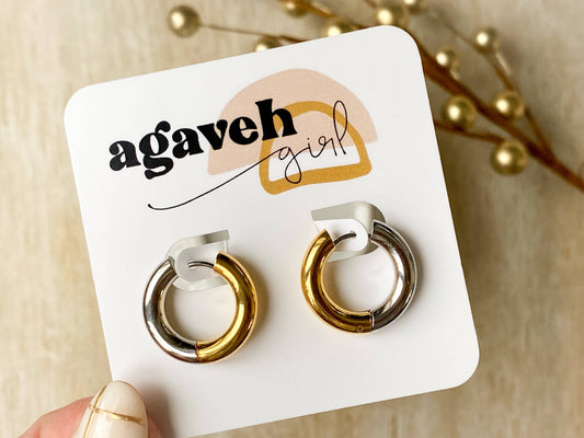Double Layer Duo Hoops