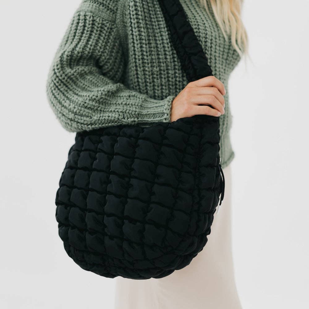 Carmen Quilted Hobo Bag