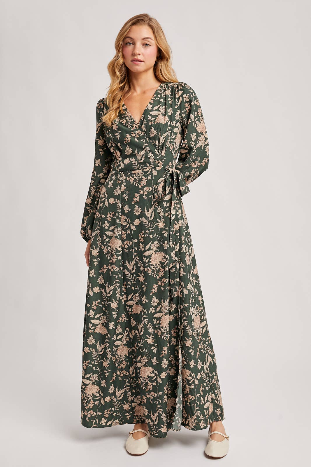 Floral Wrap Maxi