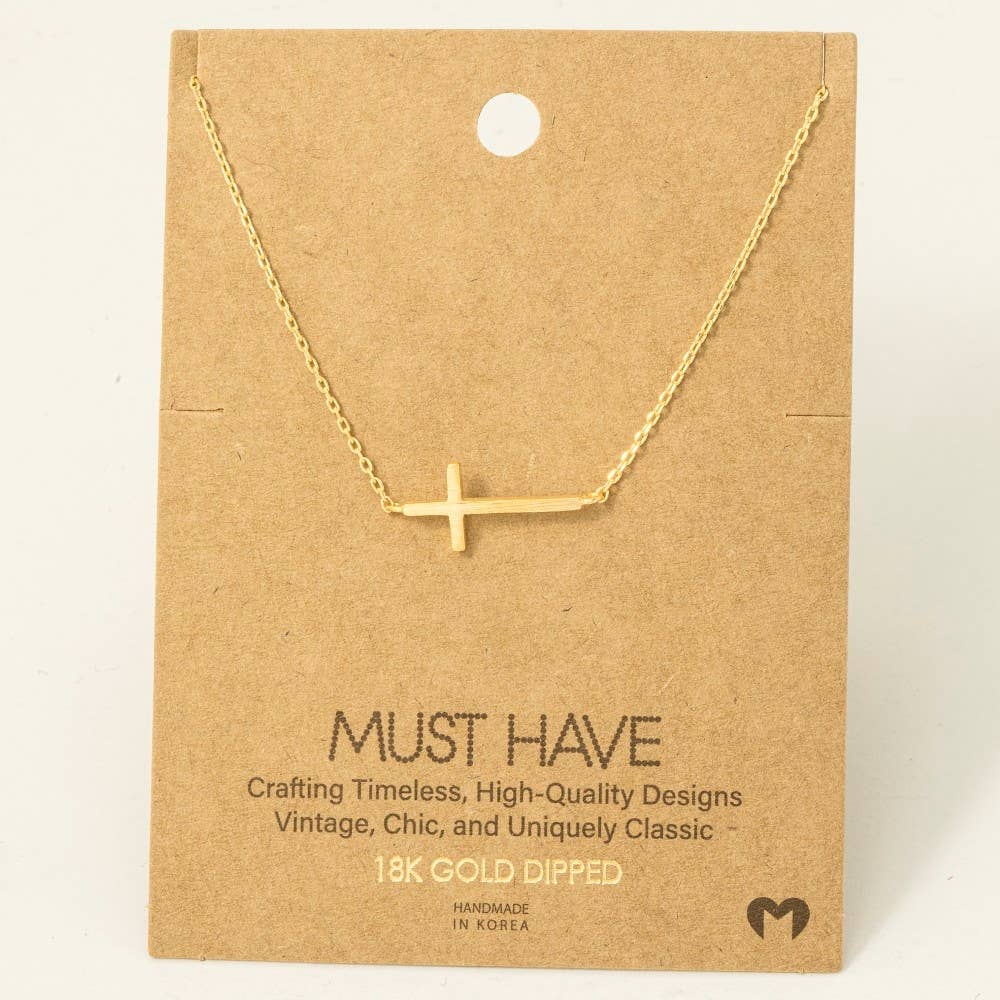 Gold Cross Necklace