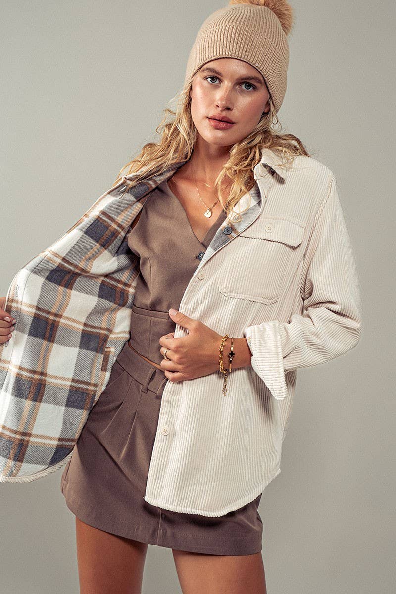 Corduroy Flannel Shacket
