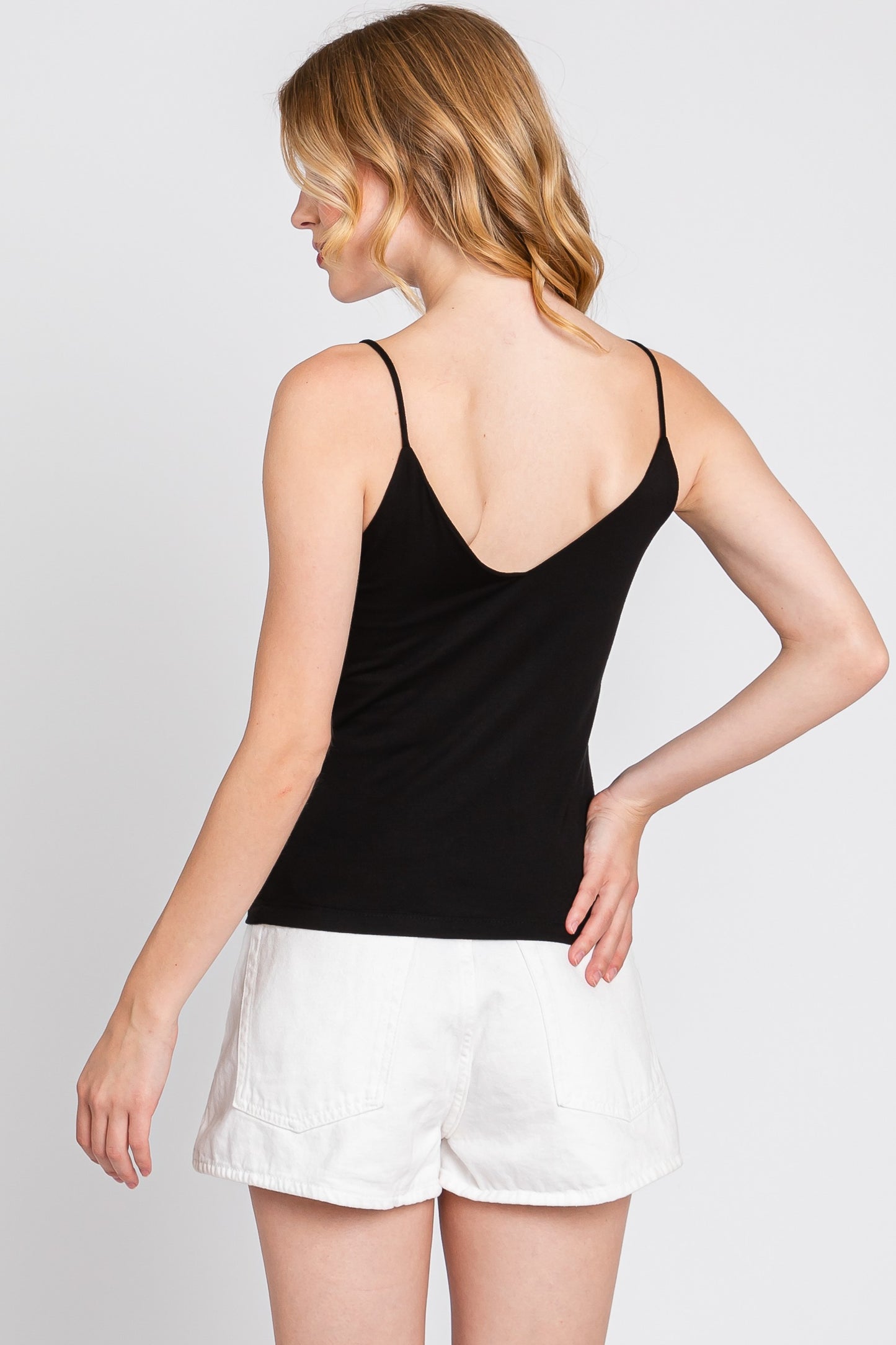 Fitted V-Neck Cami Top