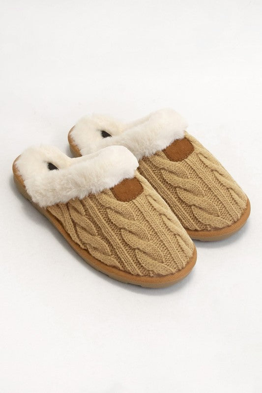 Cozy Cable Slippers