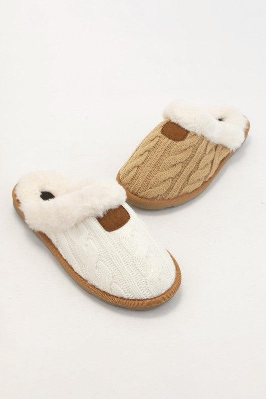 Cozy Cable Slippers