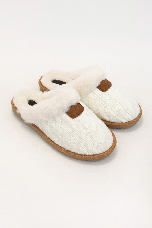 Cozy Cable Slippers