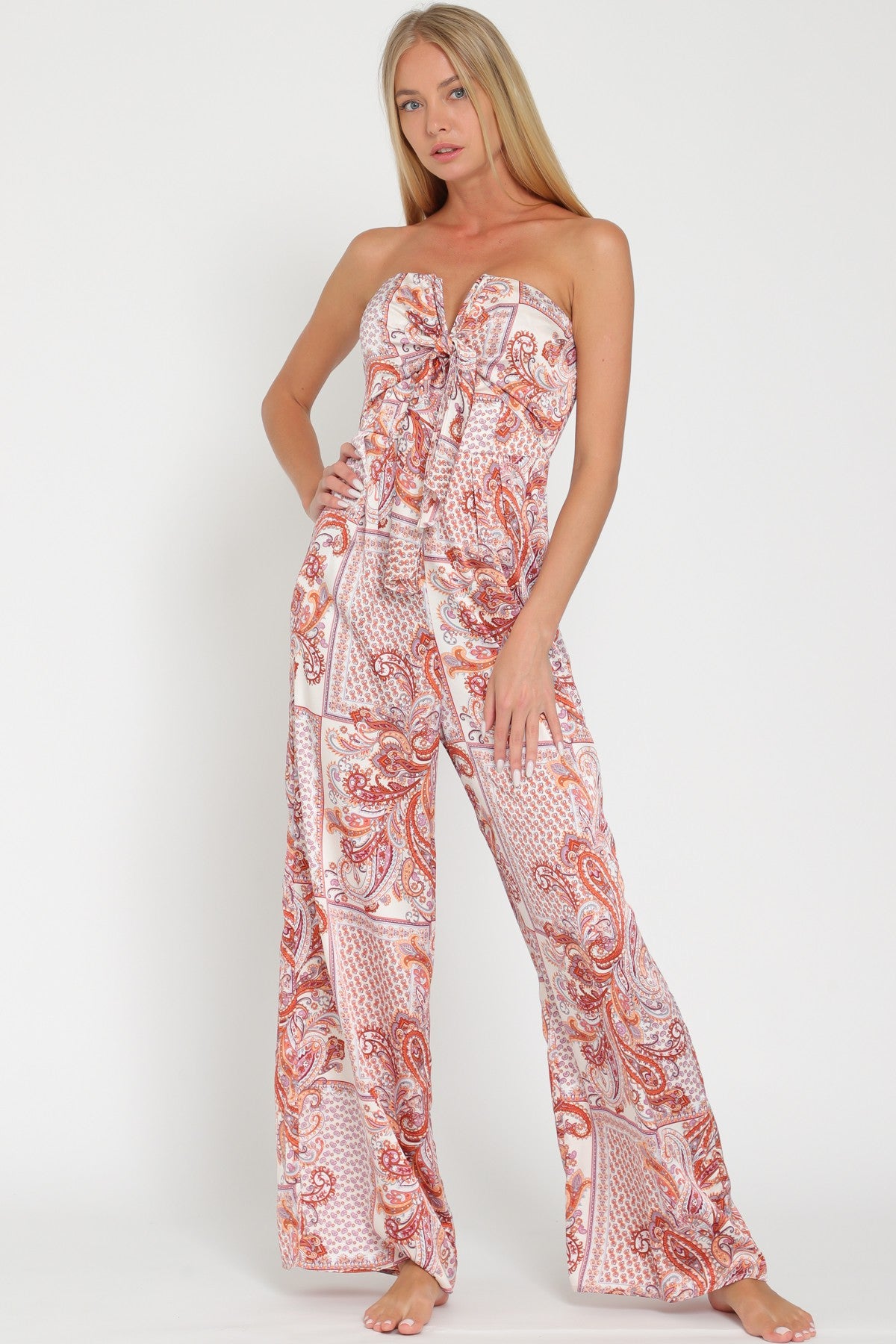 Boning Trim Jumpsuit