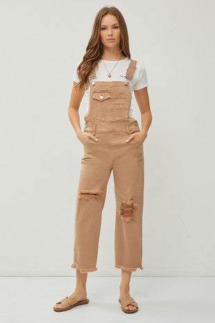 High Rise Straight Overalls