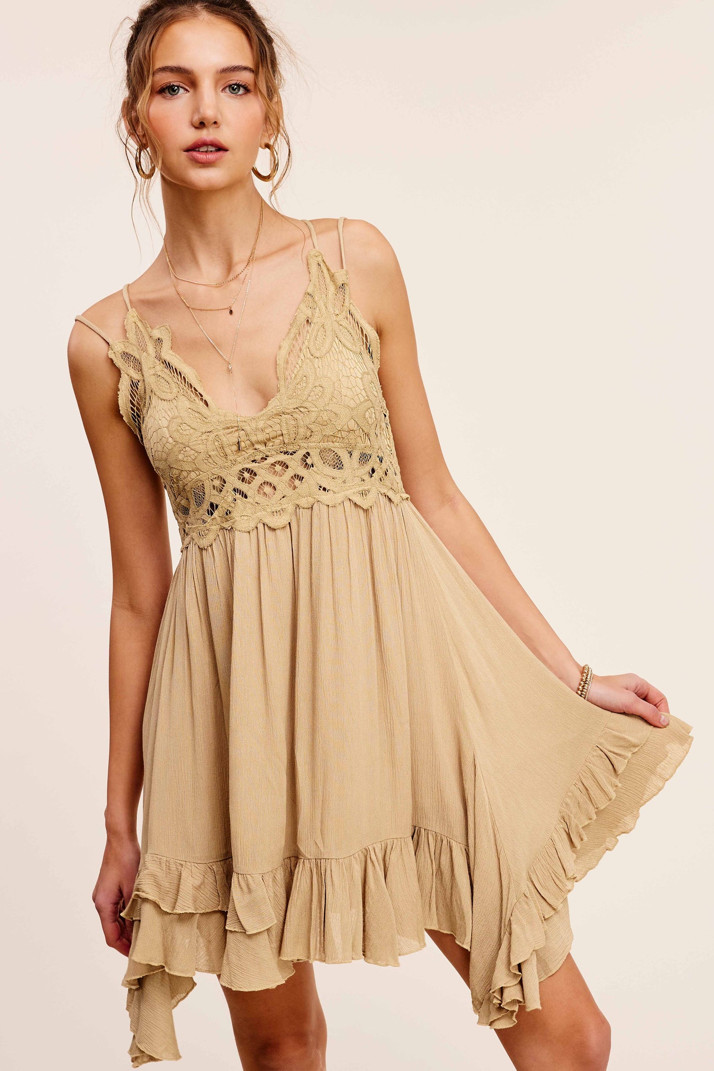 Lace Detailed Bralette Dress