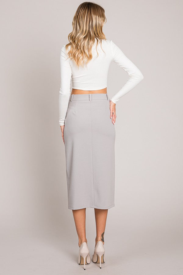 Twill Trouser Skirt