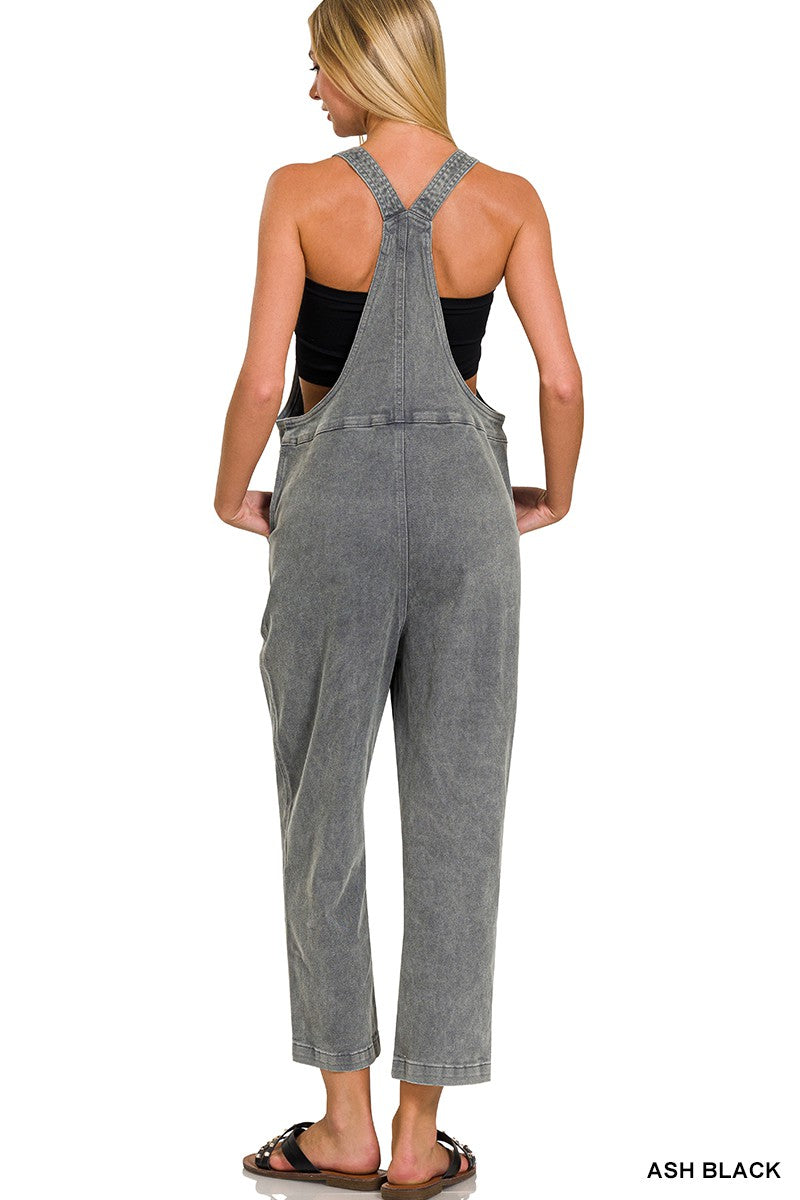 Washed Knot Overalls