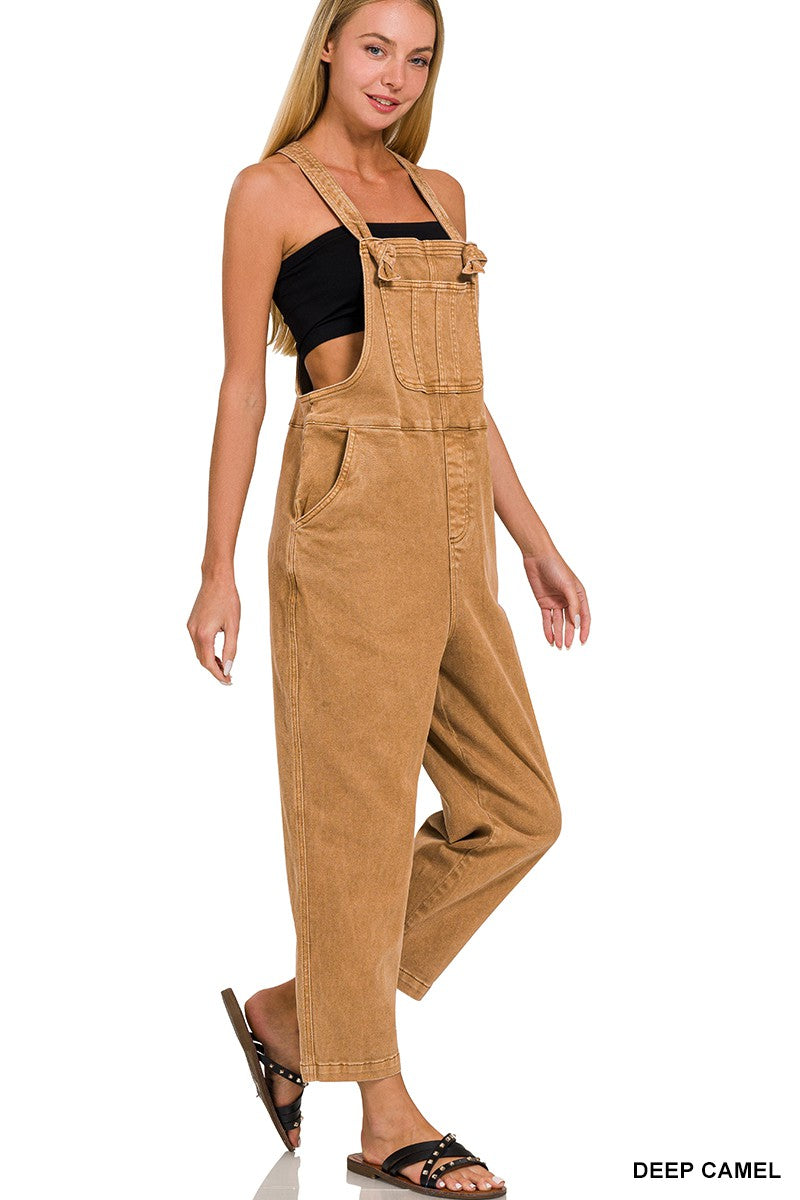 Washed Knot Overalls