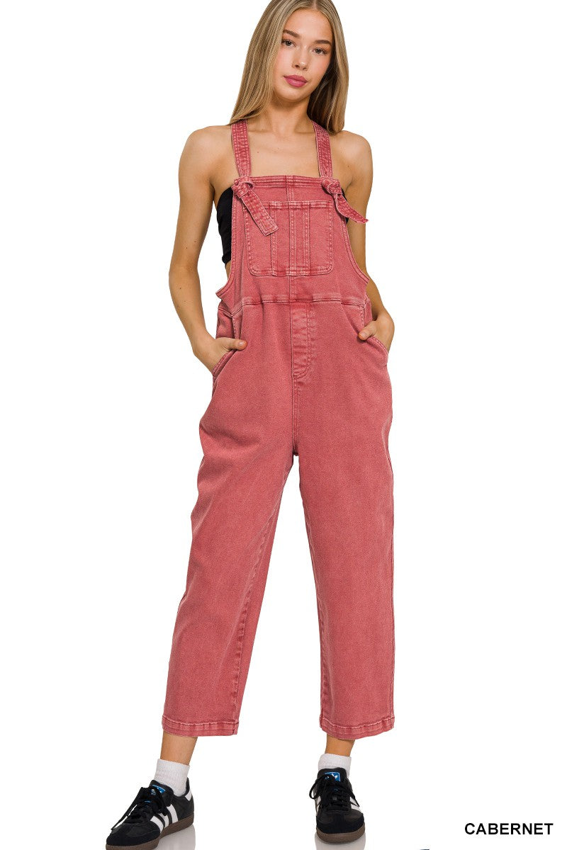 Washed Knot Overalls