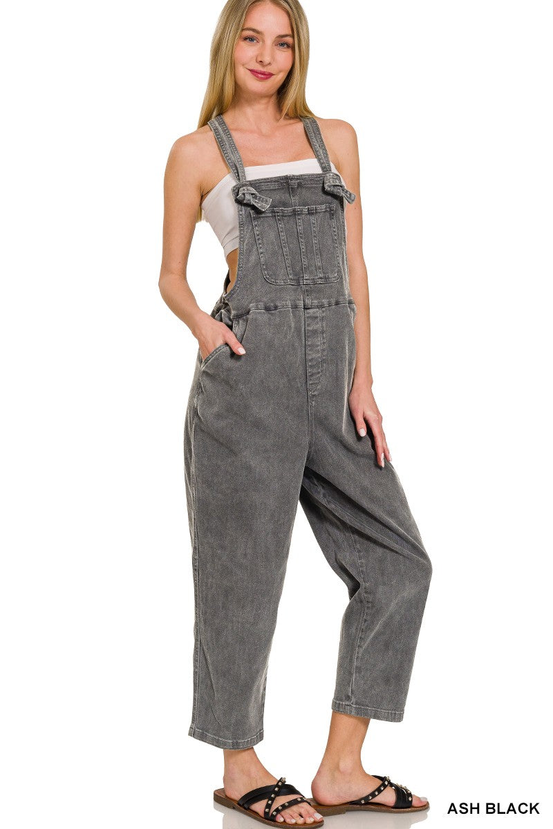 Washed Knot Overalls