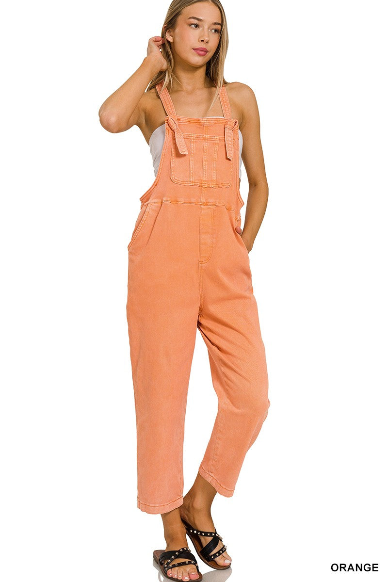 Washed Knot Overalls