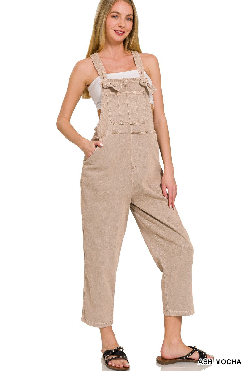 Washed Knot Overalls