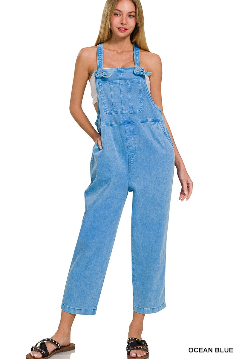 Washed Knot Overalls