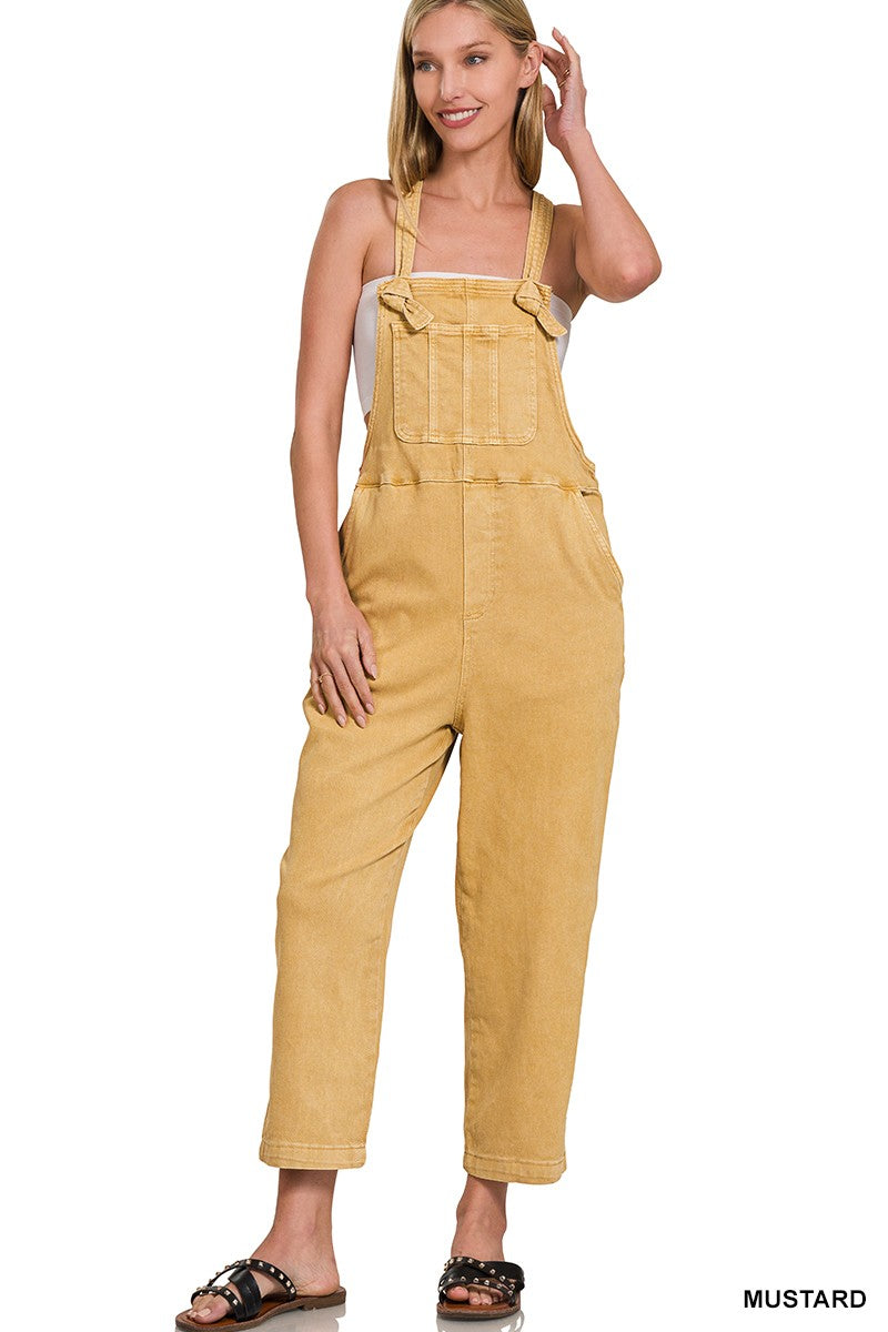 Washed Knot Overalls