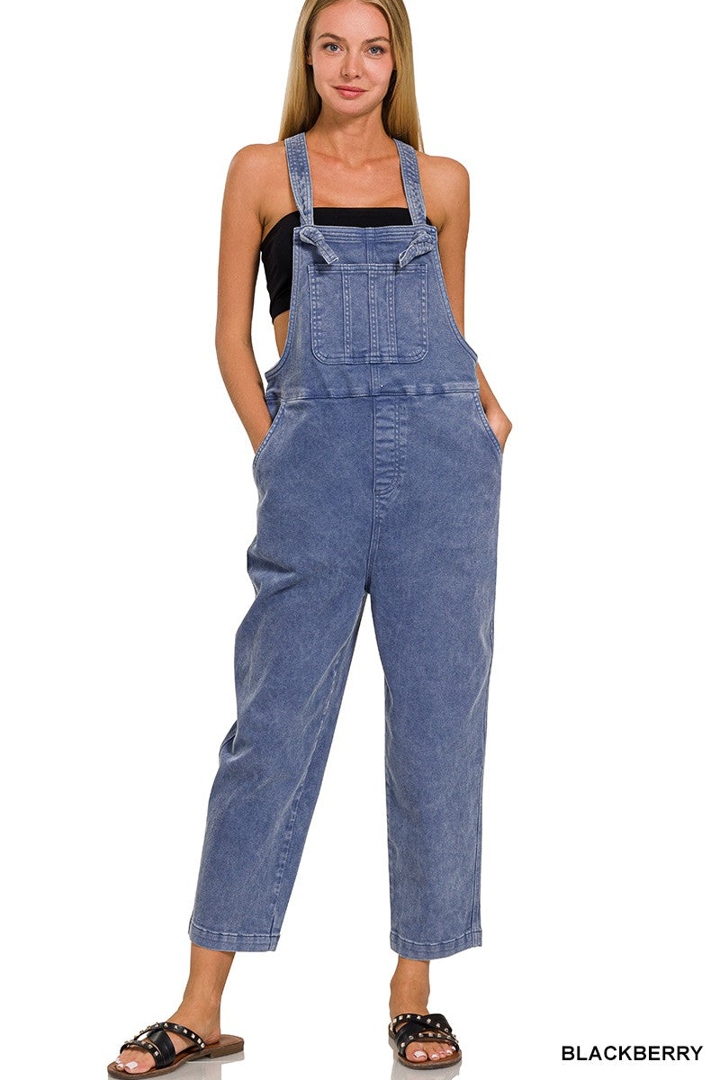 Washed Knot Overalls