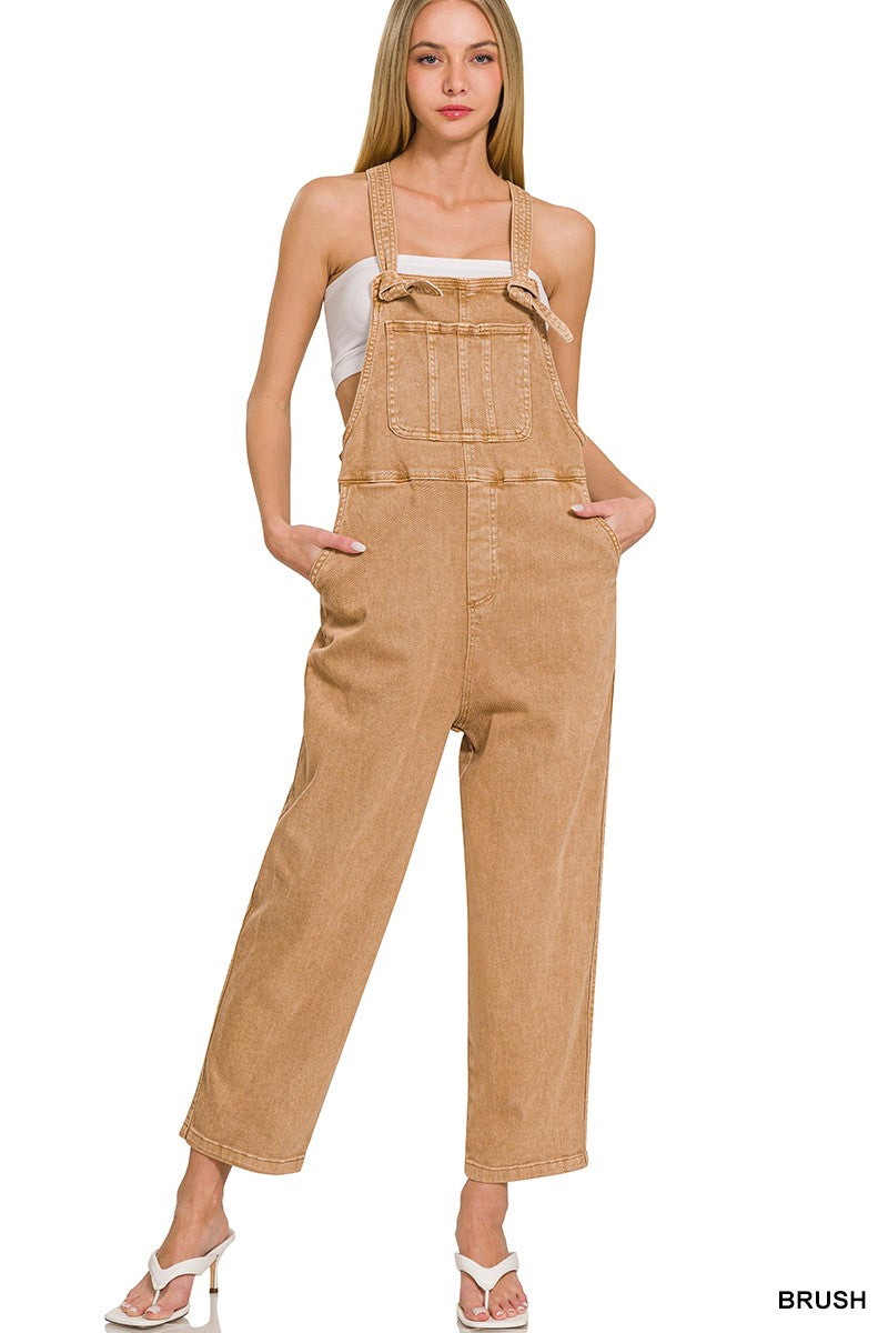 Washed Knot Overalls