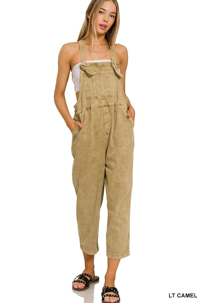 Washed Knot Overalls