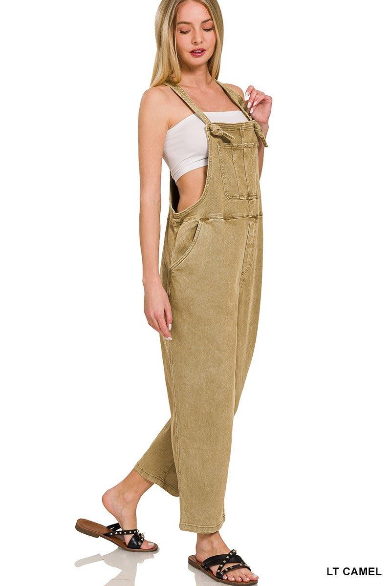 Washed Knot Overalls