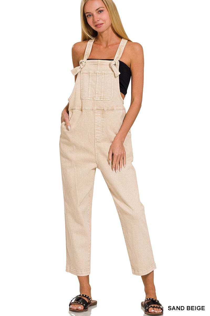 Washed Knot Overalls