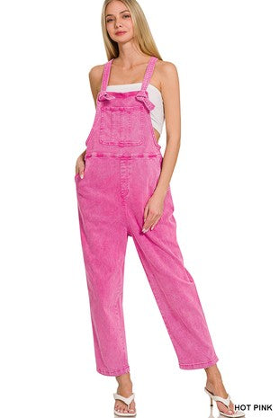 Washed Knot Overalls