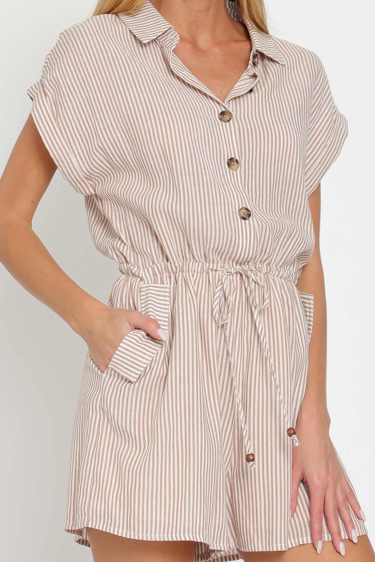 Short Dolman Sleeve Romper