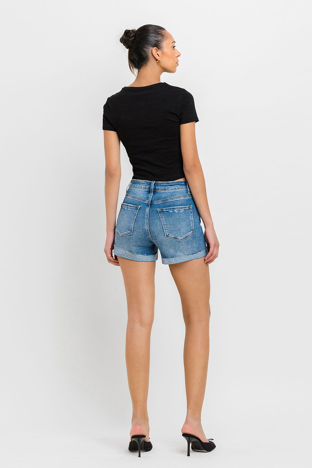 Button Up Mom Shorts