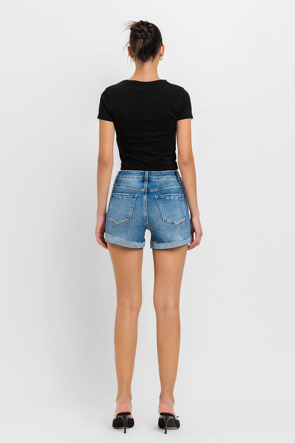 Button Up Mom Shorts