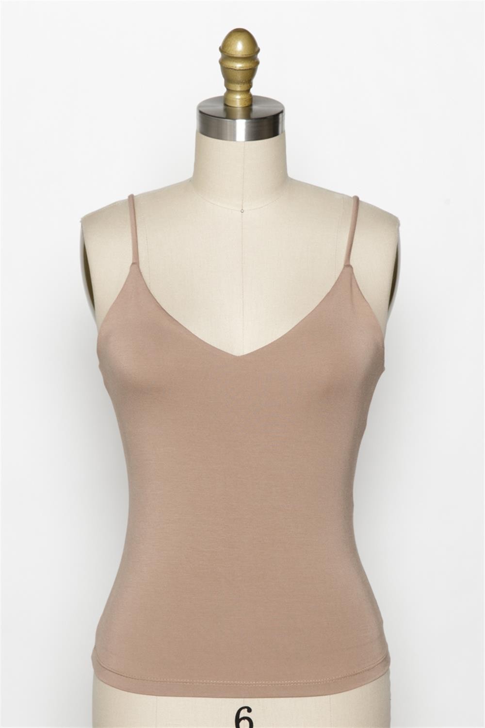 Fitted V-Neck Cami Top