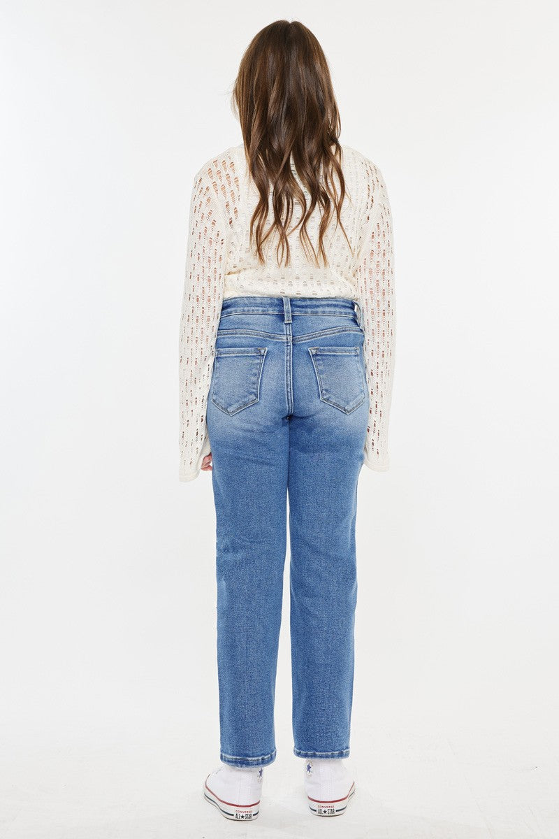 High Rise Straight Jeans