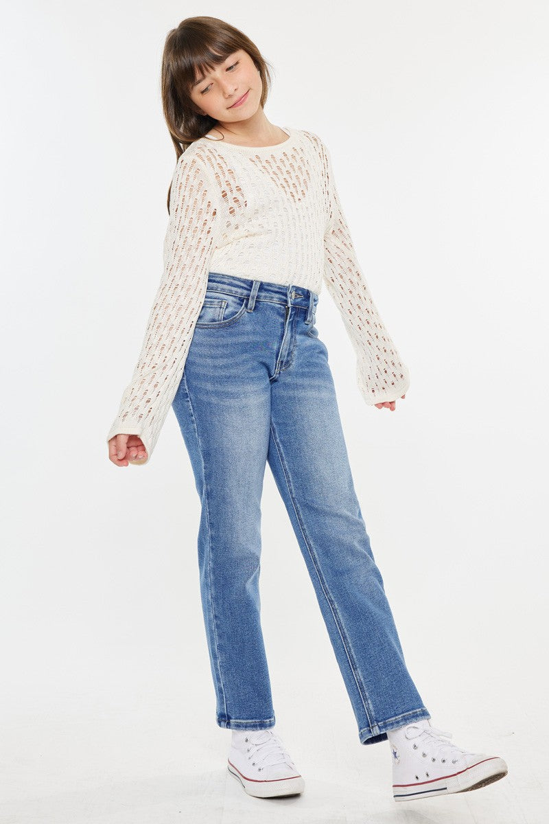 High Rise Straight Jeans