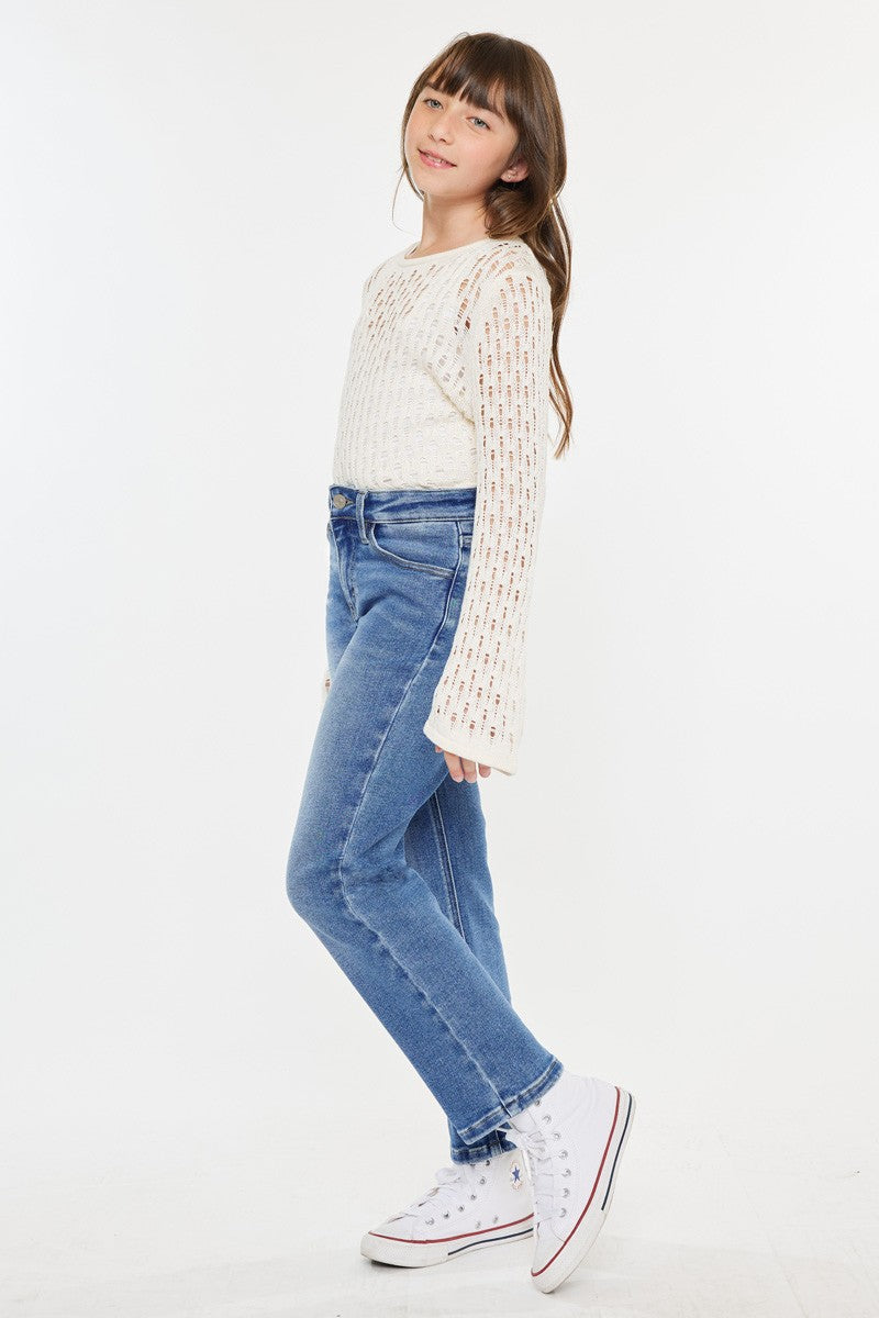 High Rise Straight Jeans