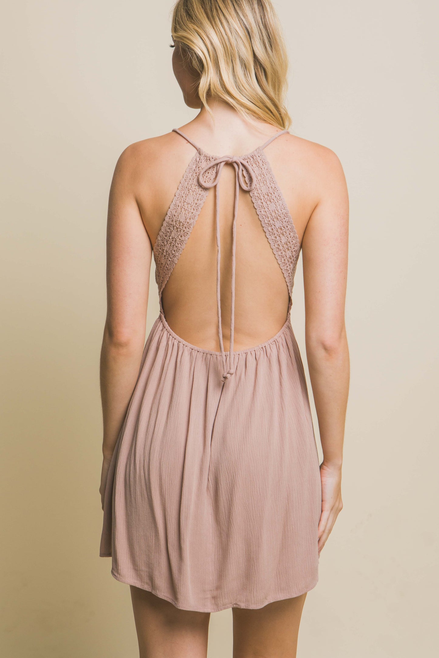 Open Back Detail Dress