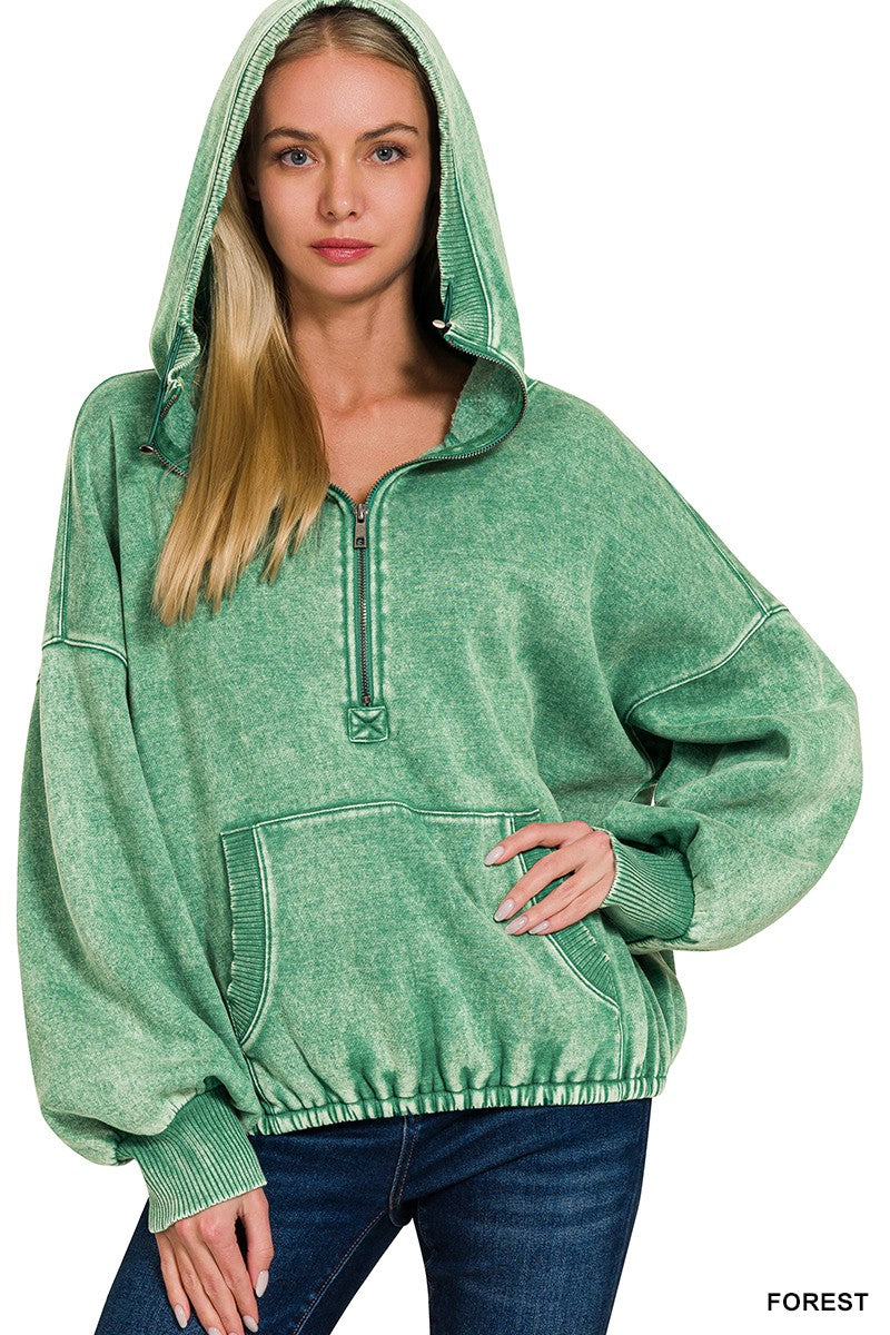 Kangaroo Half-Zip Hoodie