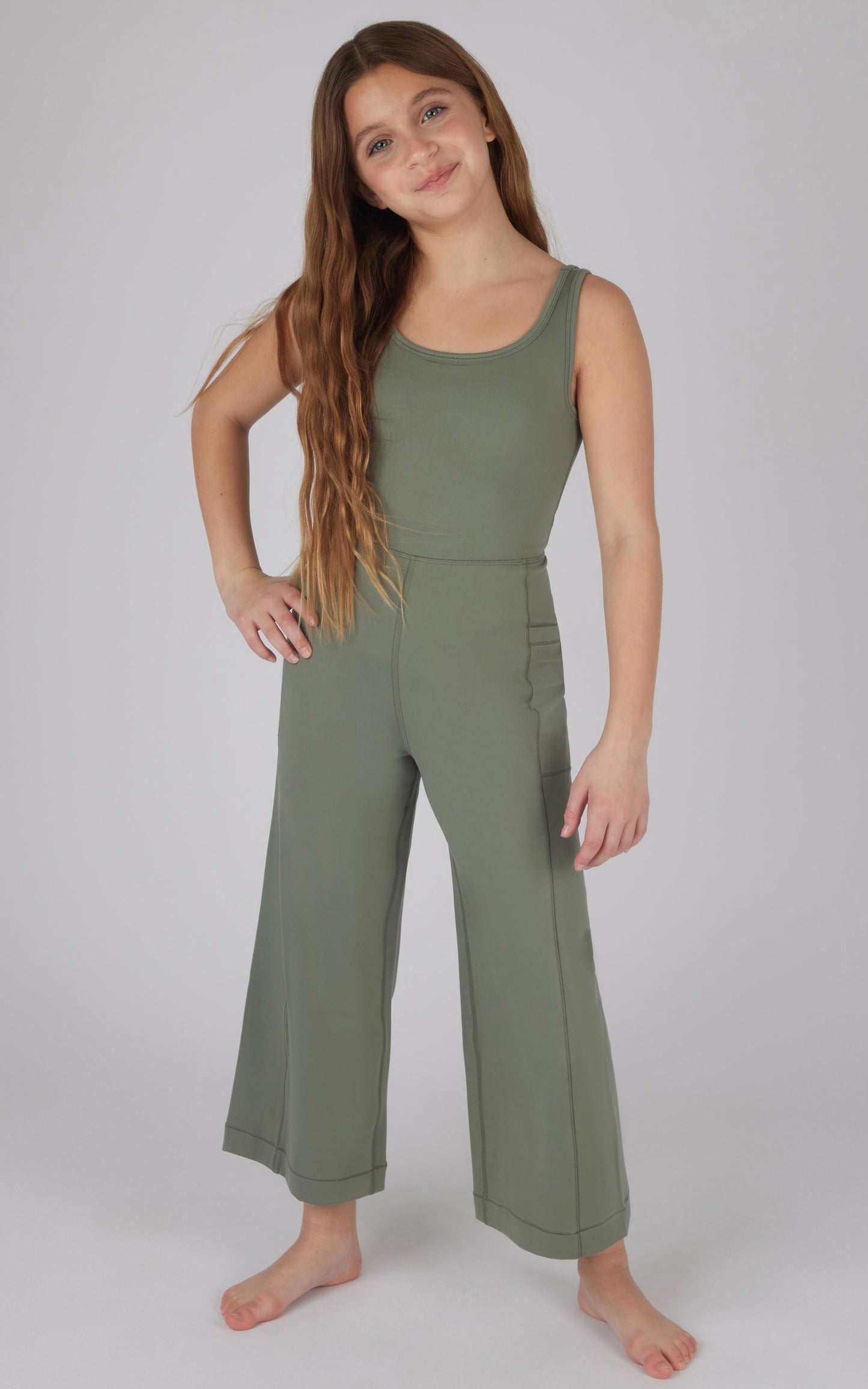 Interlock Wide Leg Romper