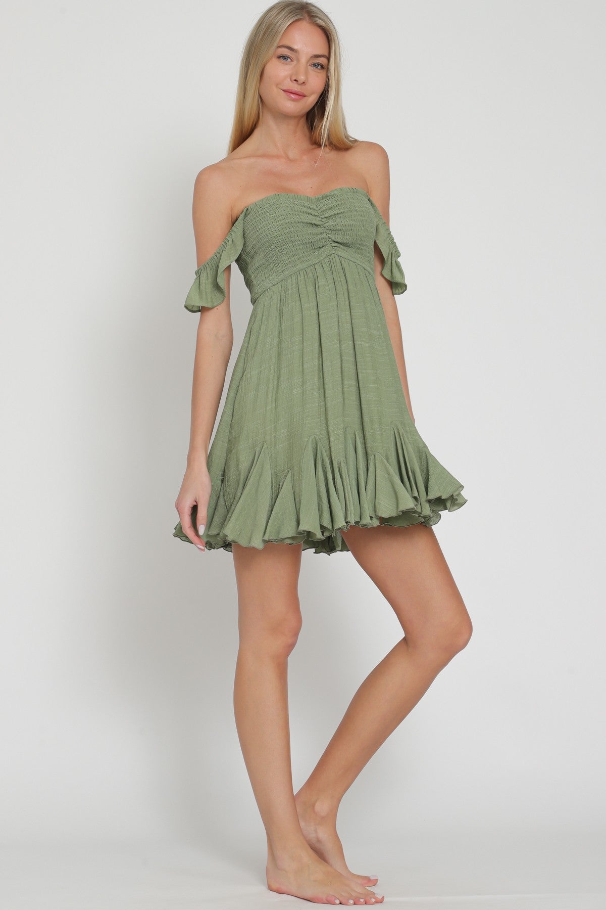 Tube Ruffle Mini Dress Willow Wild Tube Ruffle Mini Dress Willow Wild