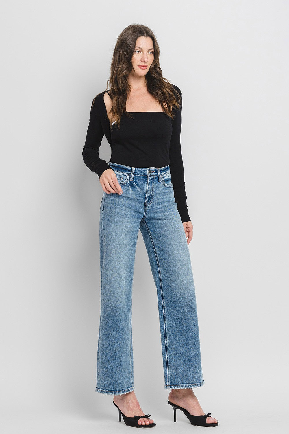 High Rise Loose Fit Jeans