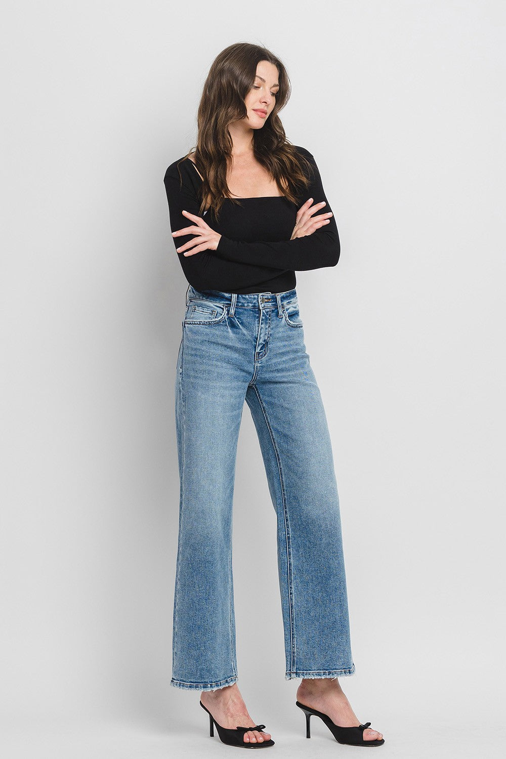 High Rise Loose Fit Jeans