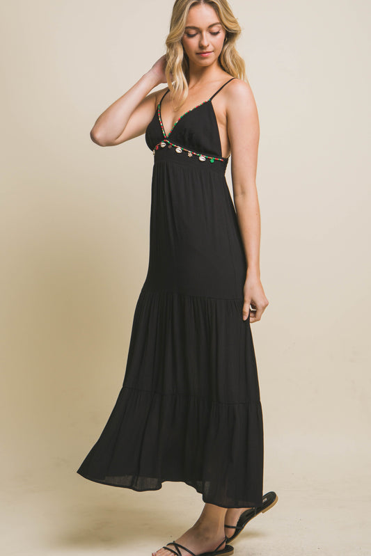 Open Back Maxi Dress