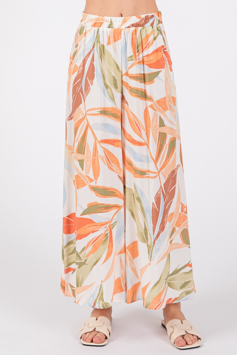 Woven Wide Leg Pants