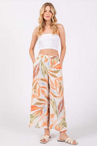 Woven Wide Leg Pants